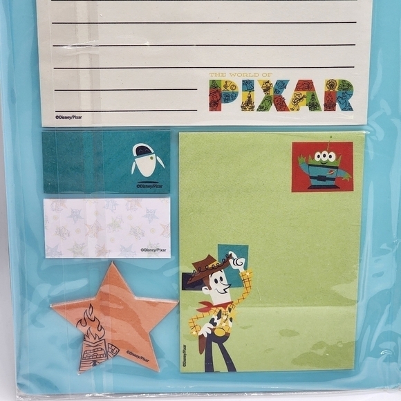 NEW Disney Theme Parks The World of Pixar Sticky notes folder notepad set - Picture 5 of 7